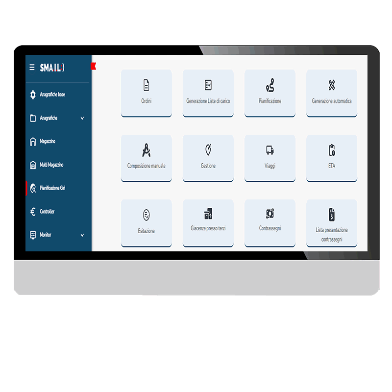 Schermata di Pianificazione delle spedizioni